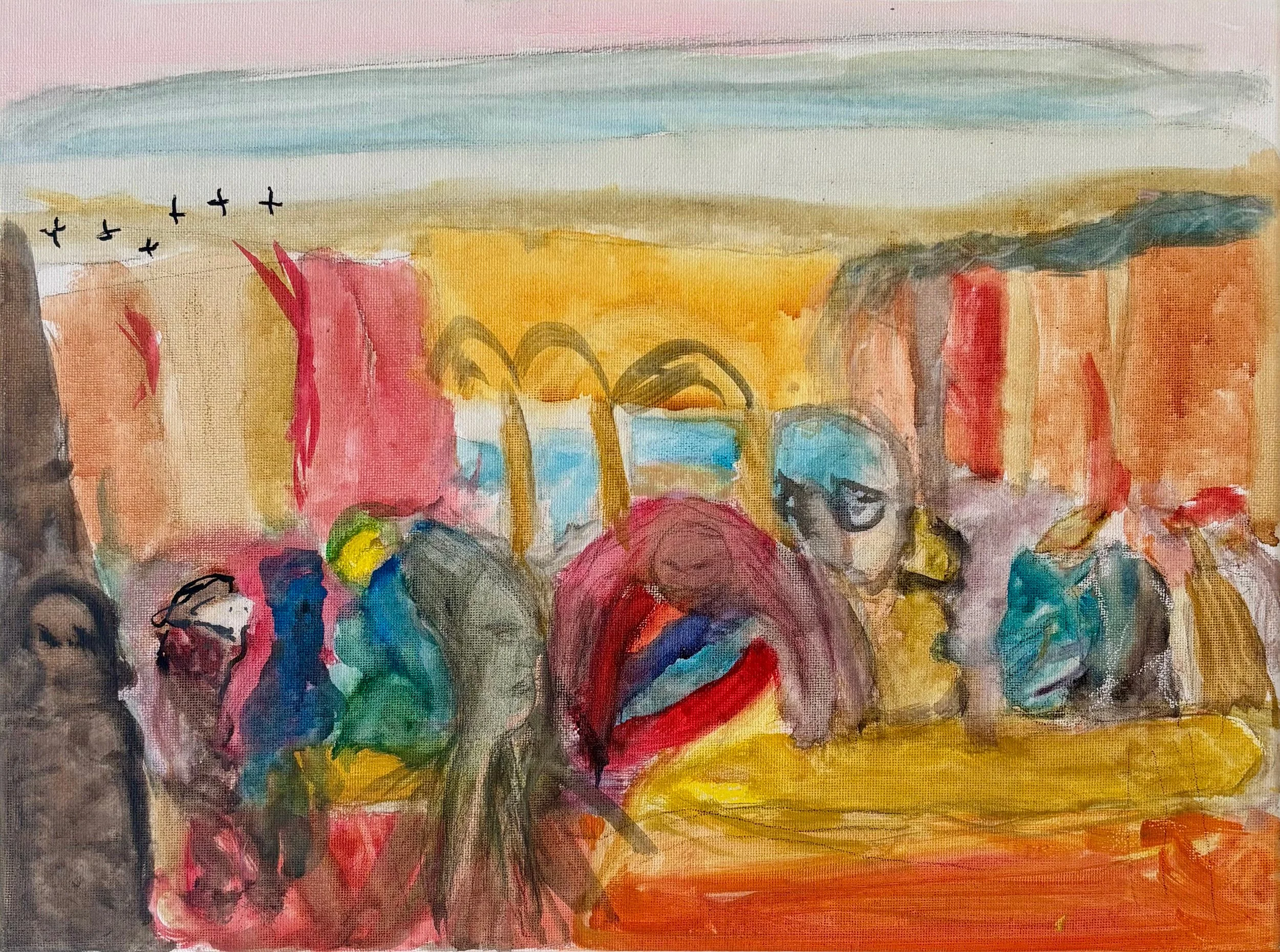 Last Supper
Acrylic on canvas · 12" x 16"