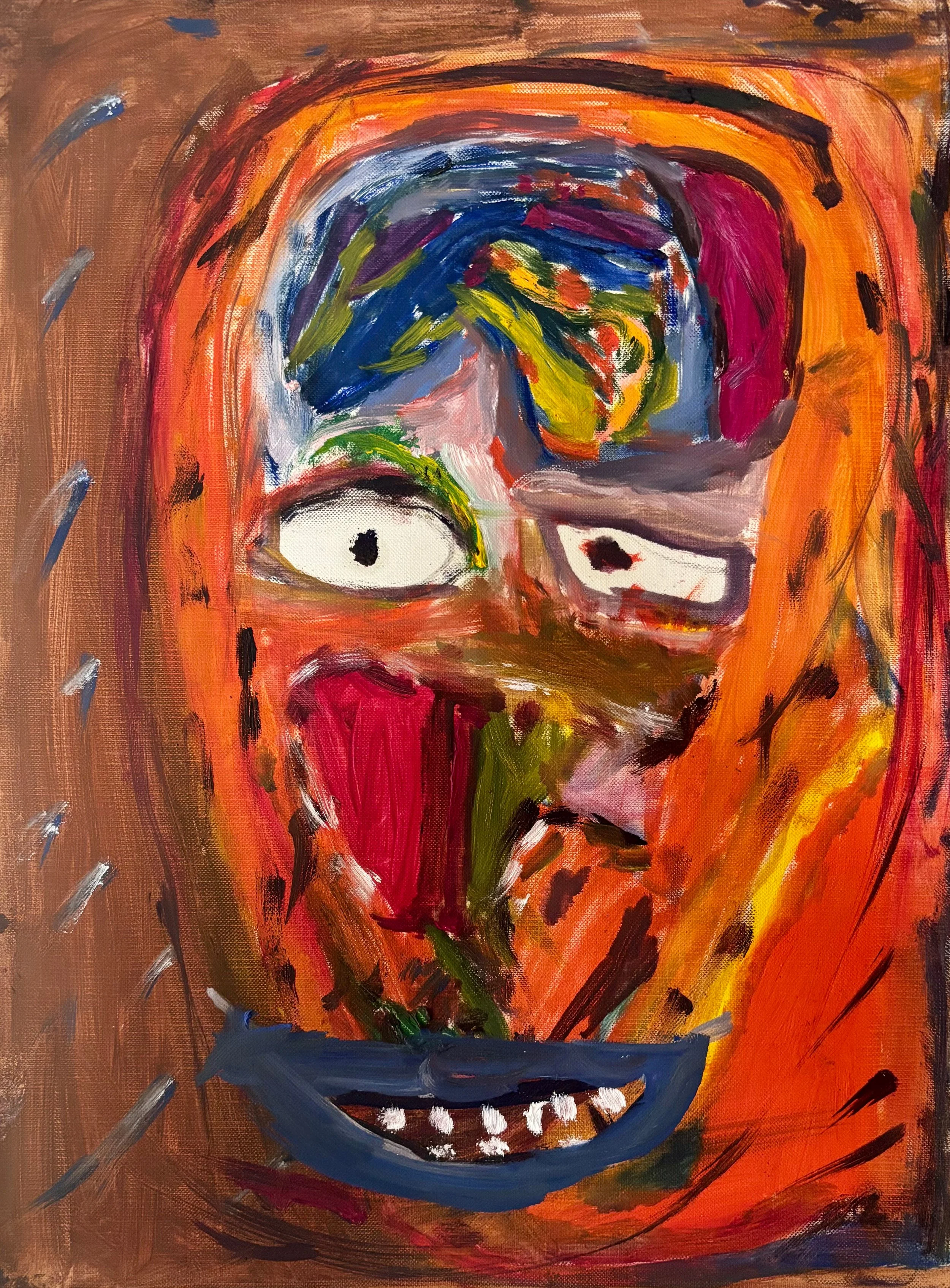 For Basquiat
Oil on paper · 16" x 12"