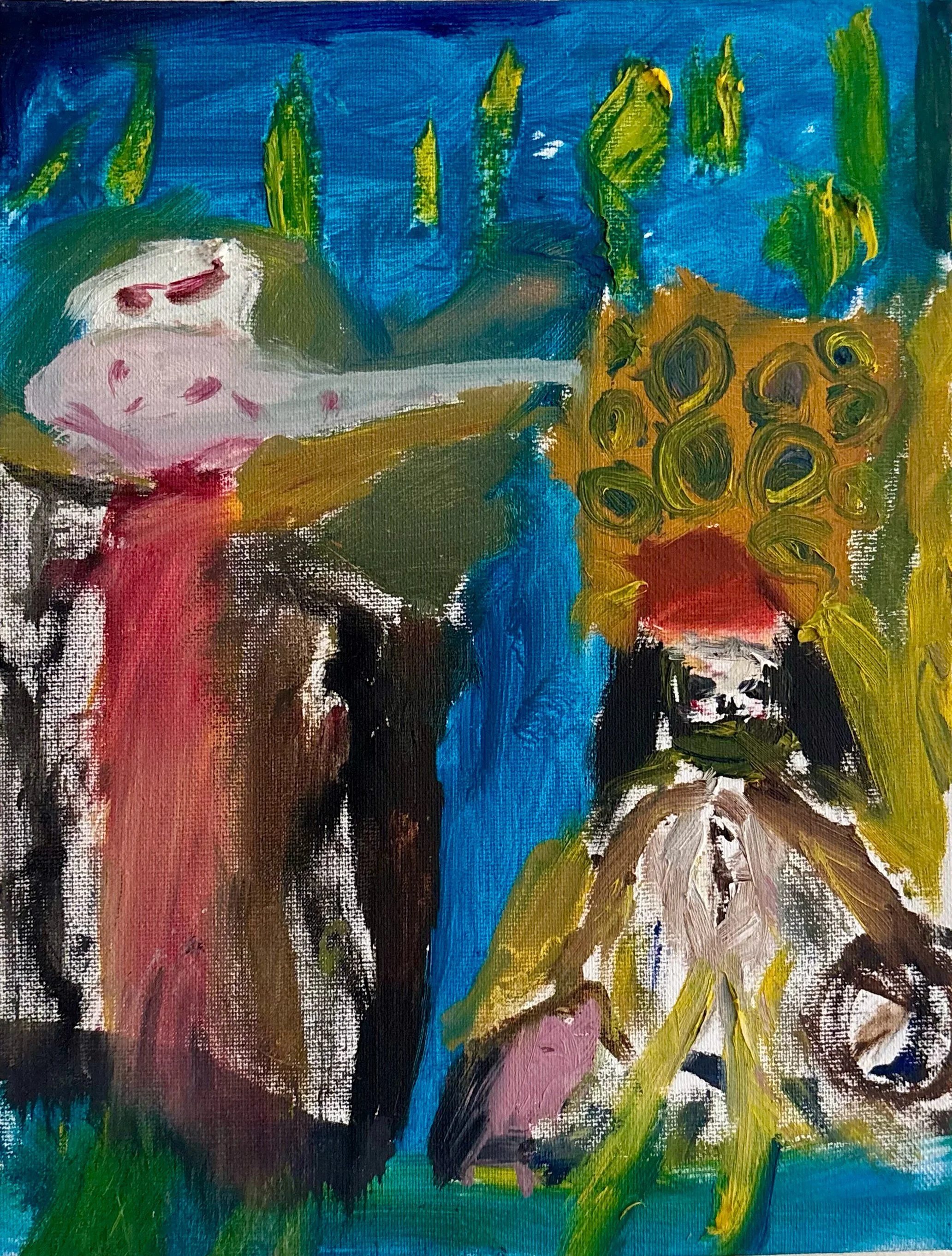 A Court
Oil on canvas · 12" x 9"