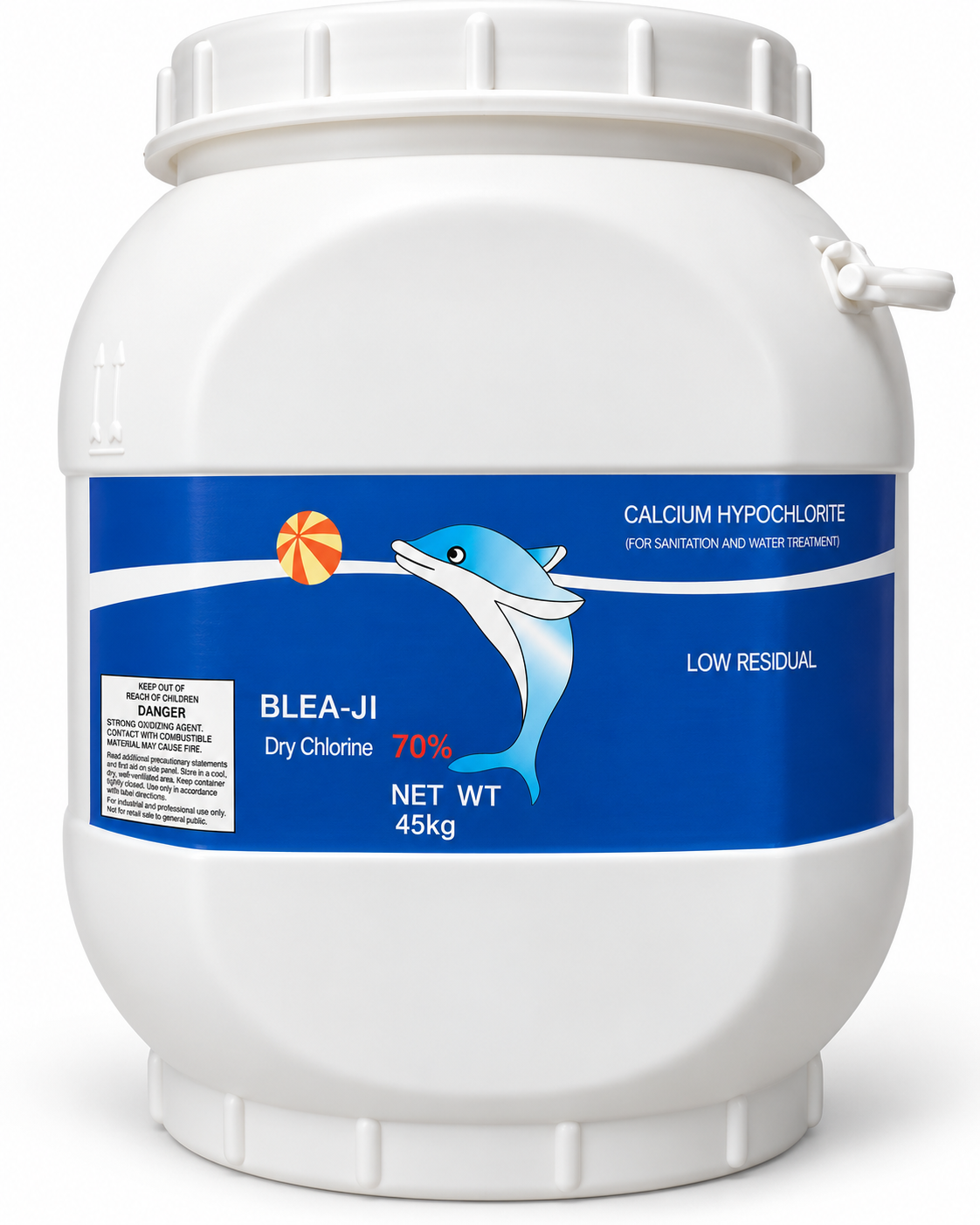 Chlorine  ក្លរ 70% (Calcium Hypochlorite)