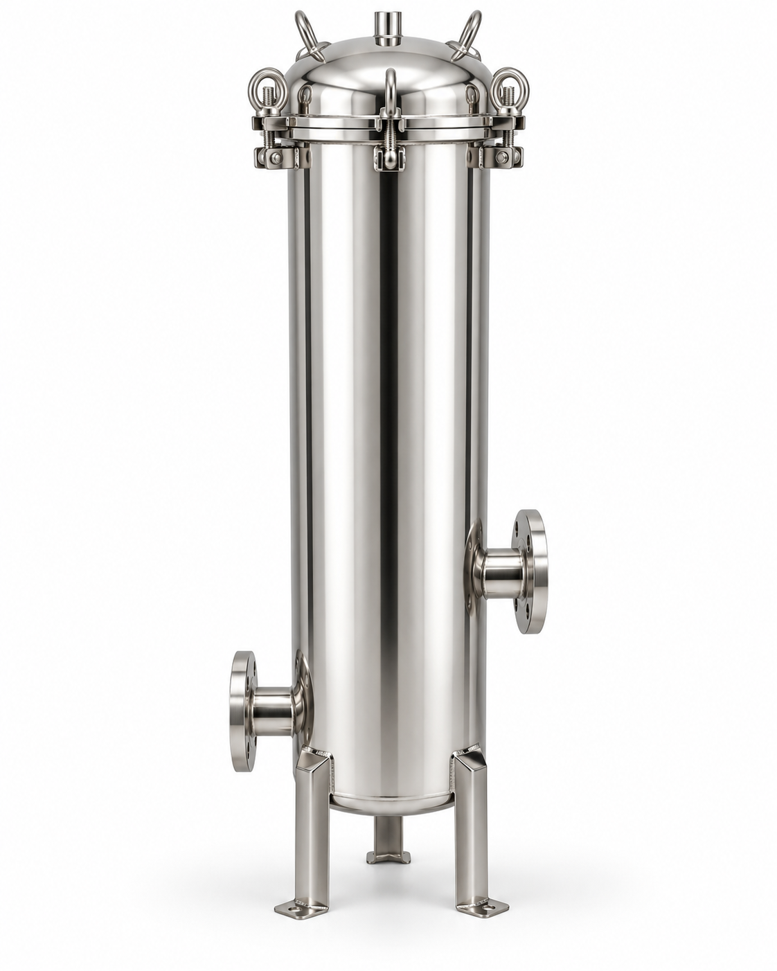 SS Cartridge Filter Housing ឆ្នាំងហ្វីលធេី – 15 Elements × 40"