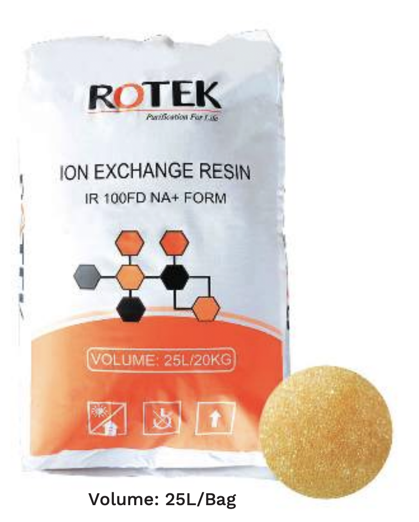 Rotek Softener Resin (Cation Exchange Resin) — 25L Bag