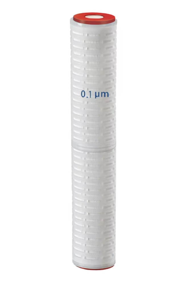 0.1 µm Submicron Pleated Membrane Filter Cartridges 20", Double Open End Design, Polypropylene Micro fiber Media
