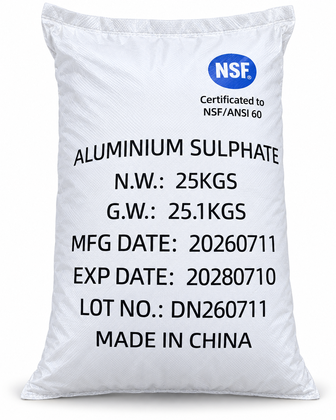 សាច់ជូ​ថ្លា Aluminium Sulphate  — 25kg