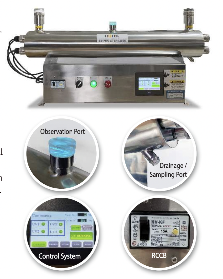 UV Full System Compact 12 GPM(Rotek)