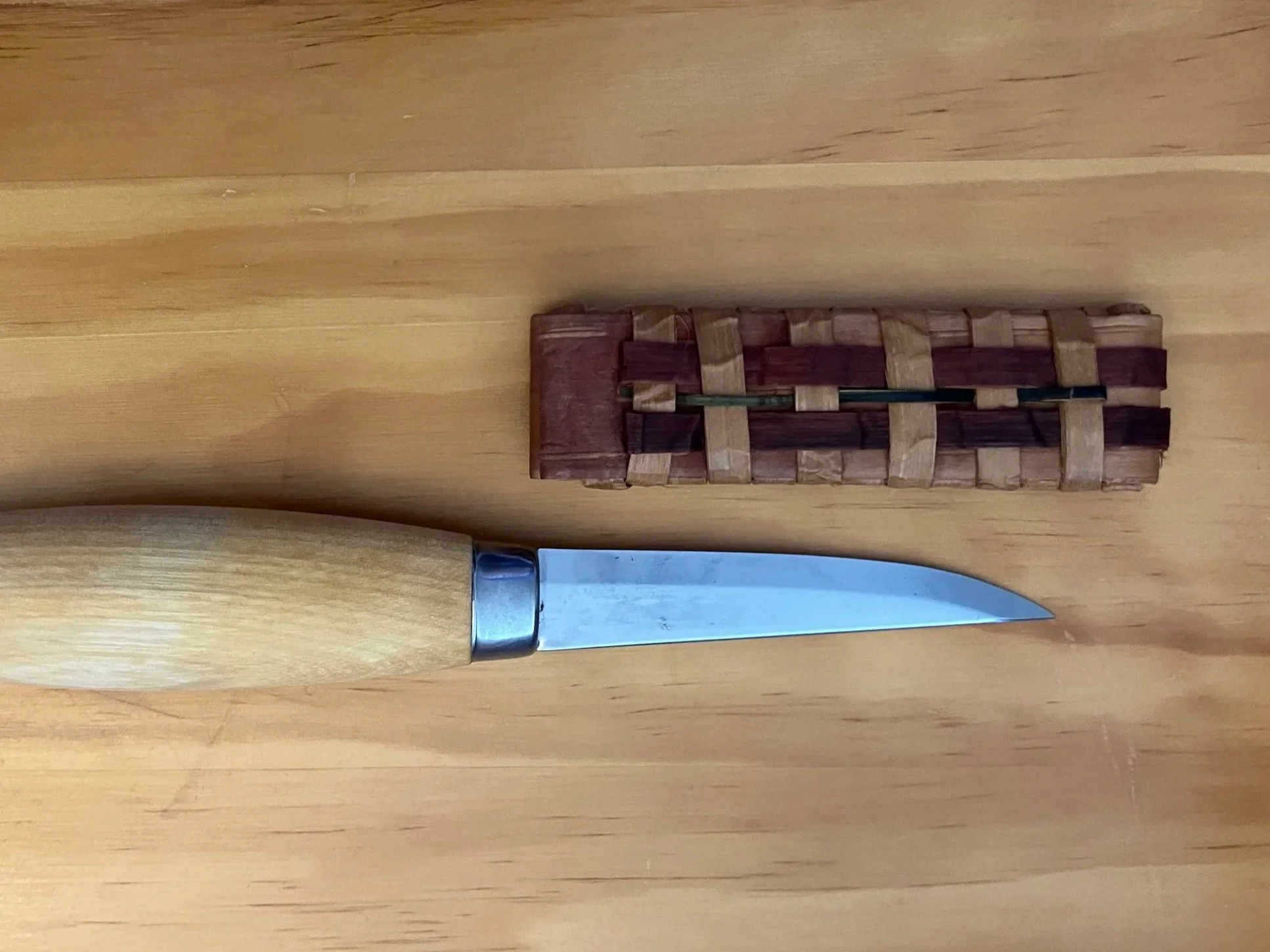 Birch Bark Knife Sheath