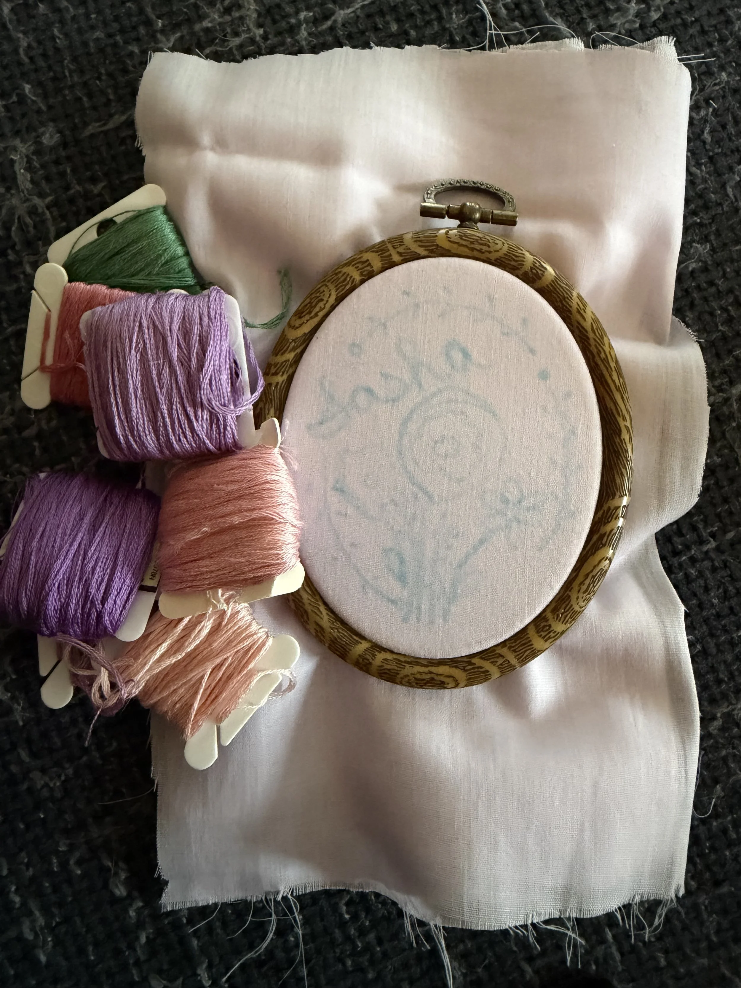Custom Designed, Hand-Embroidered Decor