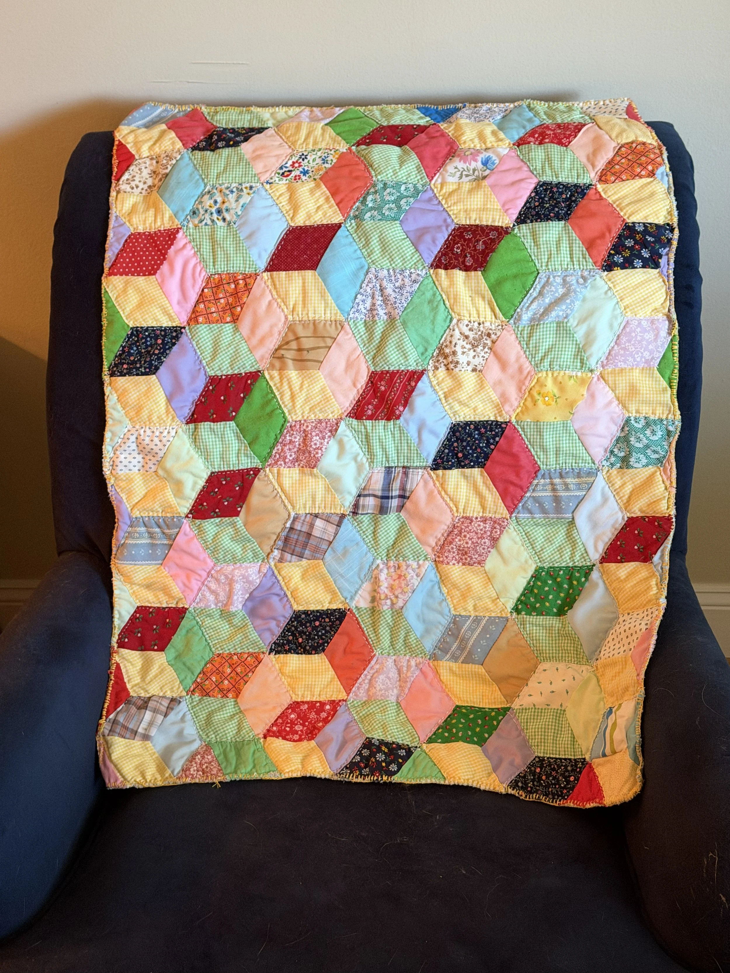 Hand-Quilted Baby Play Mat
