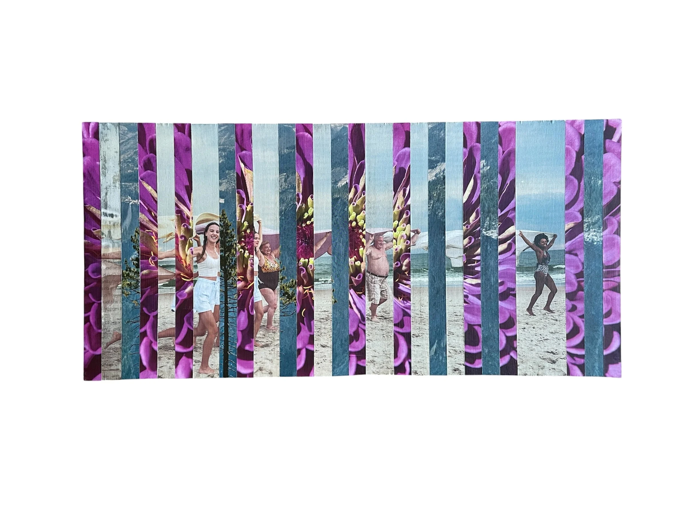 "Purple" collage on foam board 15.25 x 7.5" 2026