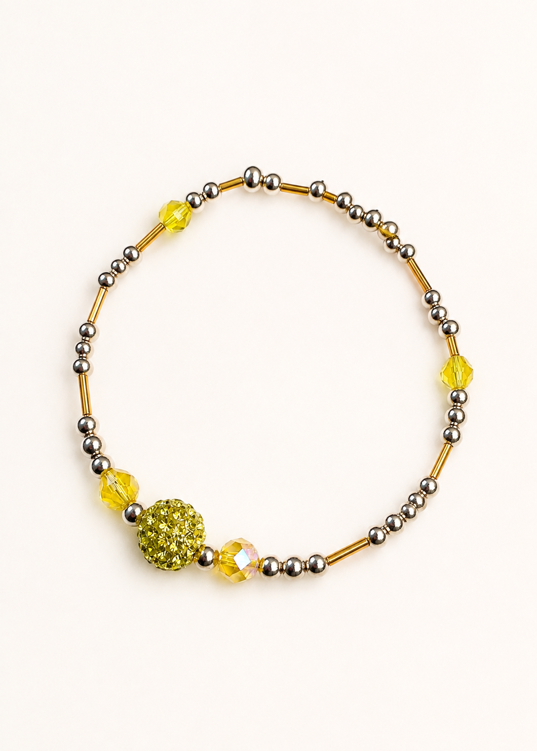 Gold and Silver Crystal Beaded Bracelet.png