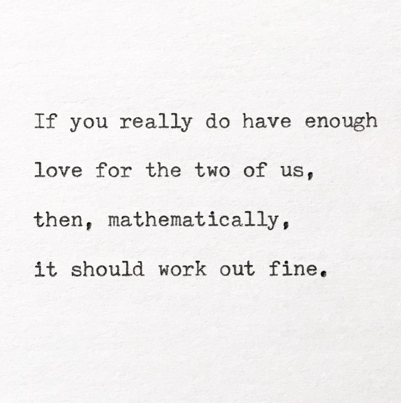 If you really do have enough