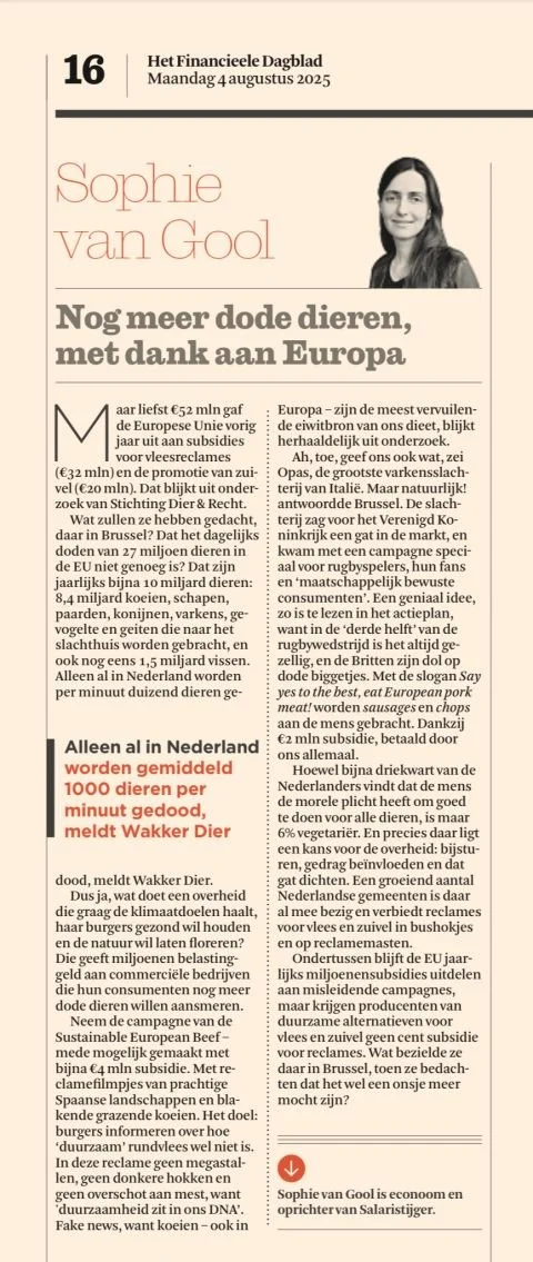 32 million for meat promotion in EU