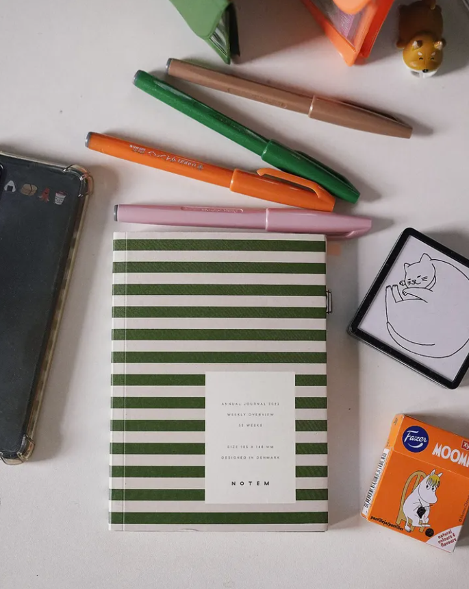 Planner 2022. #planneraddict #plannercommunity #midori #notebookaddict #stationery #plannernerd