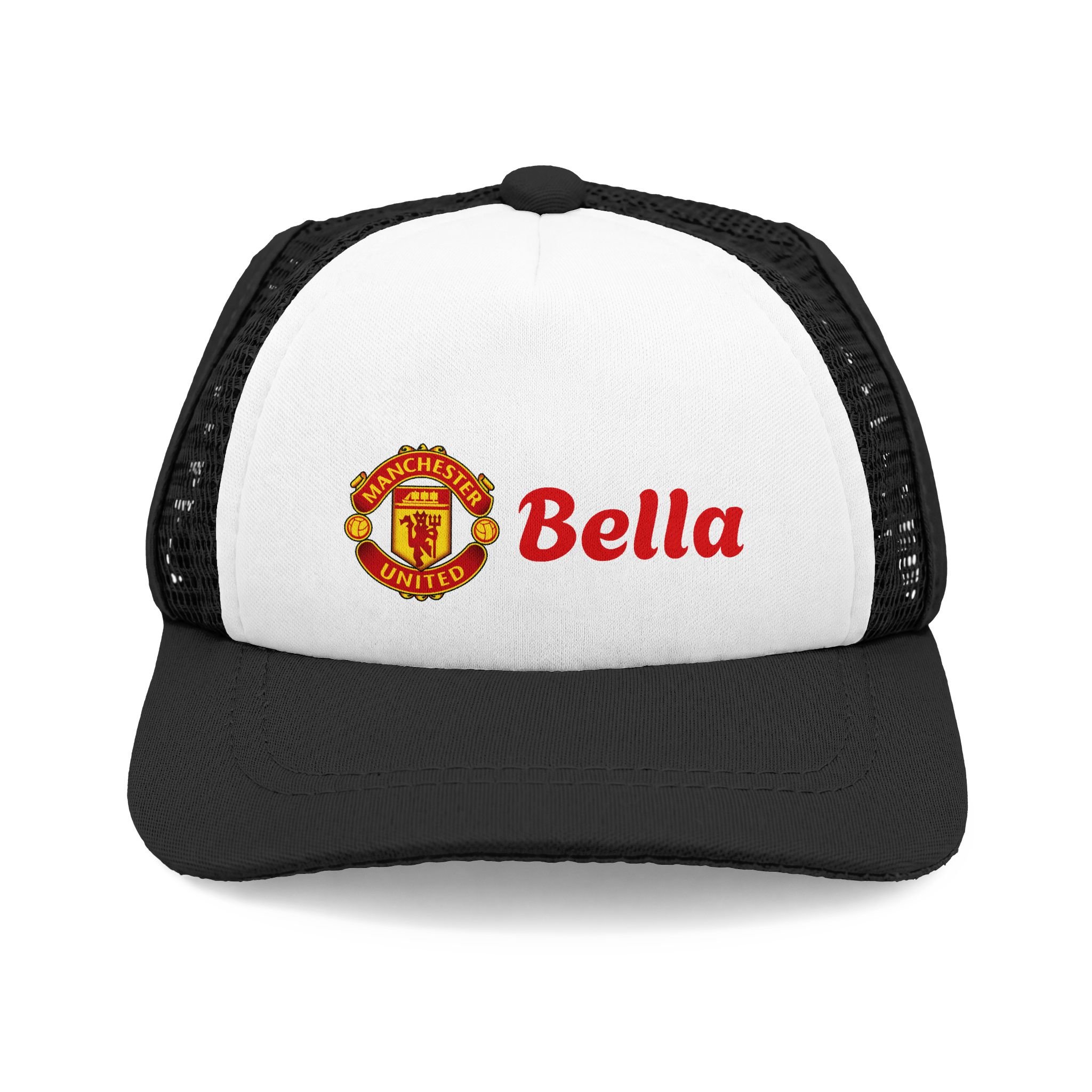 Trucker Hat — Personalized 'Bella' with Soccer Club Patch