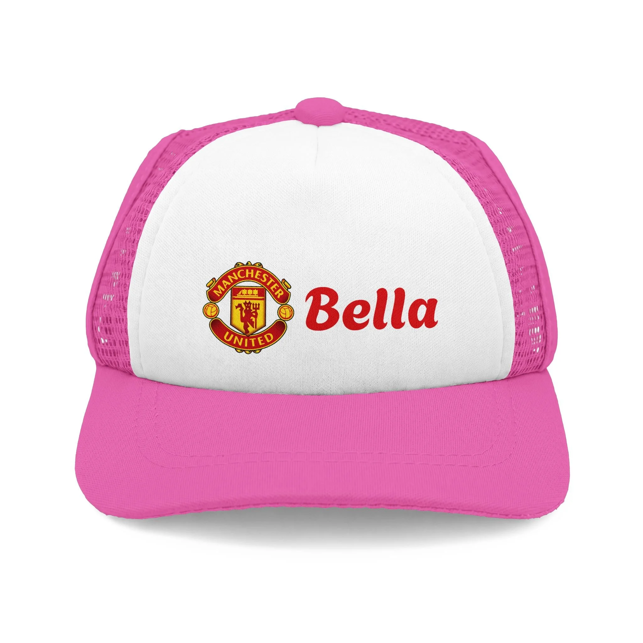 Trucker Hat — Personalized 'Bella' with Soccer Club Patch