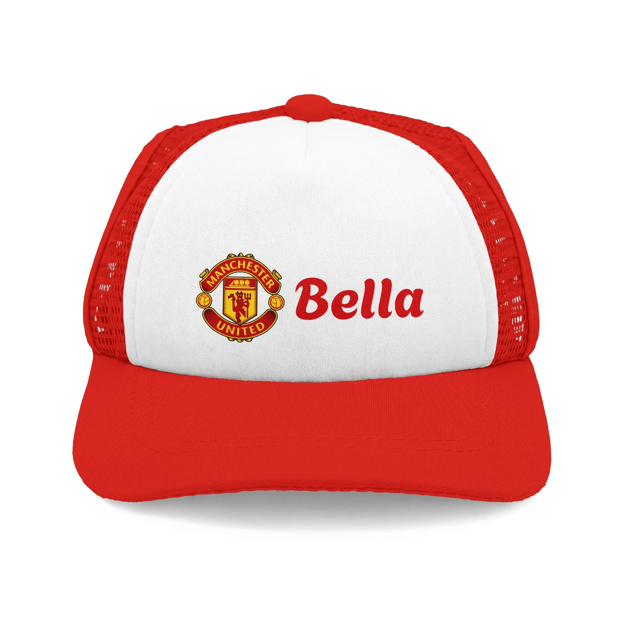 Trucker Hat — Personalized 'Bella' with Soccer Club Patch