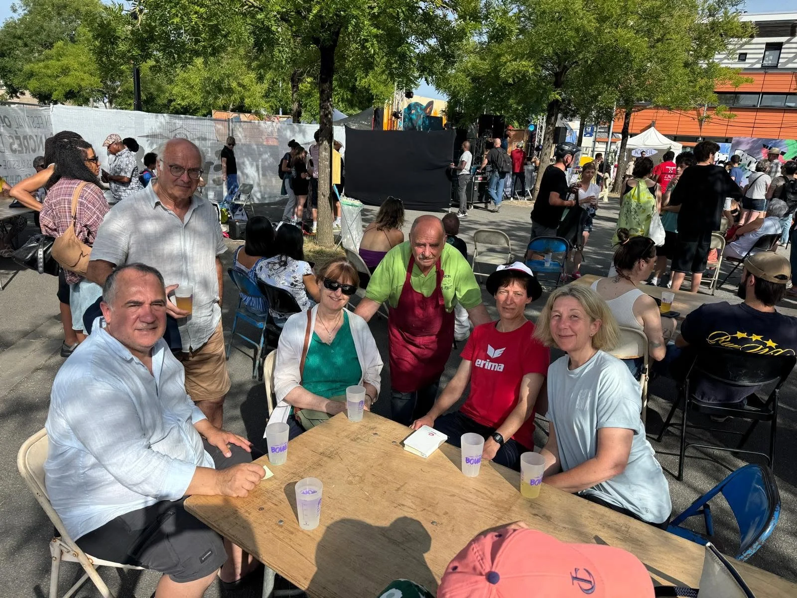 Rencontre avec Christiane et Anette de la mairie de Saarlouis.