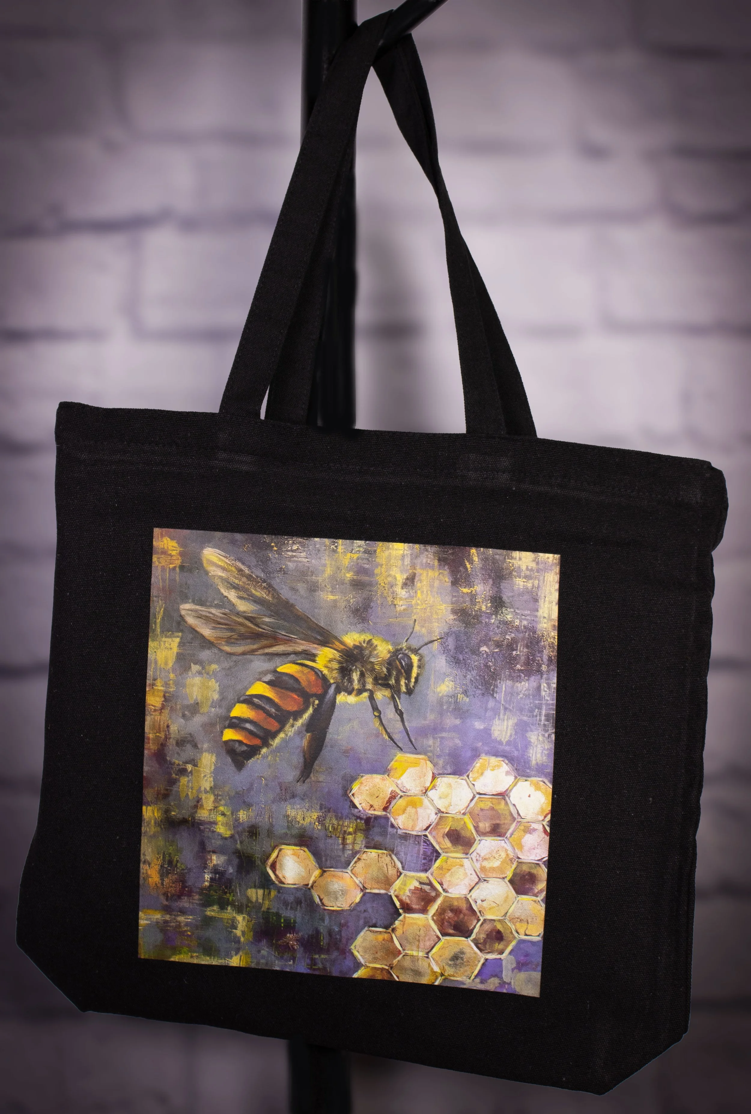 Honey-Bee--Black-ZipTote.jpg