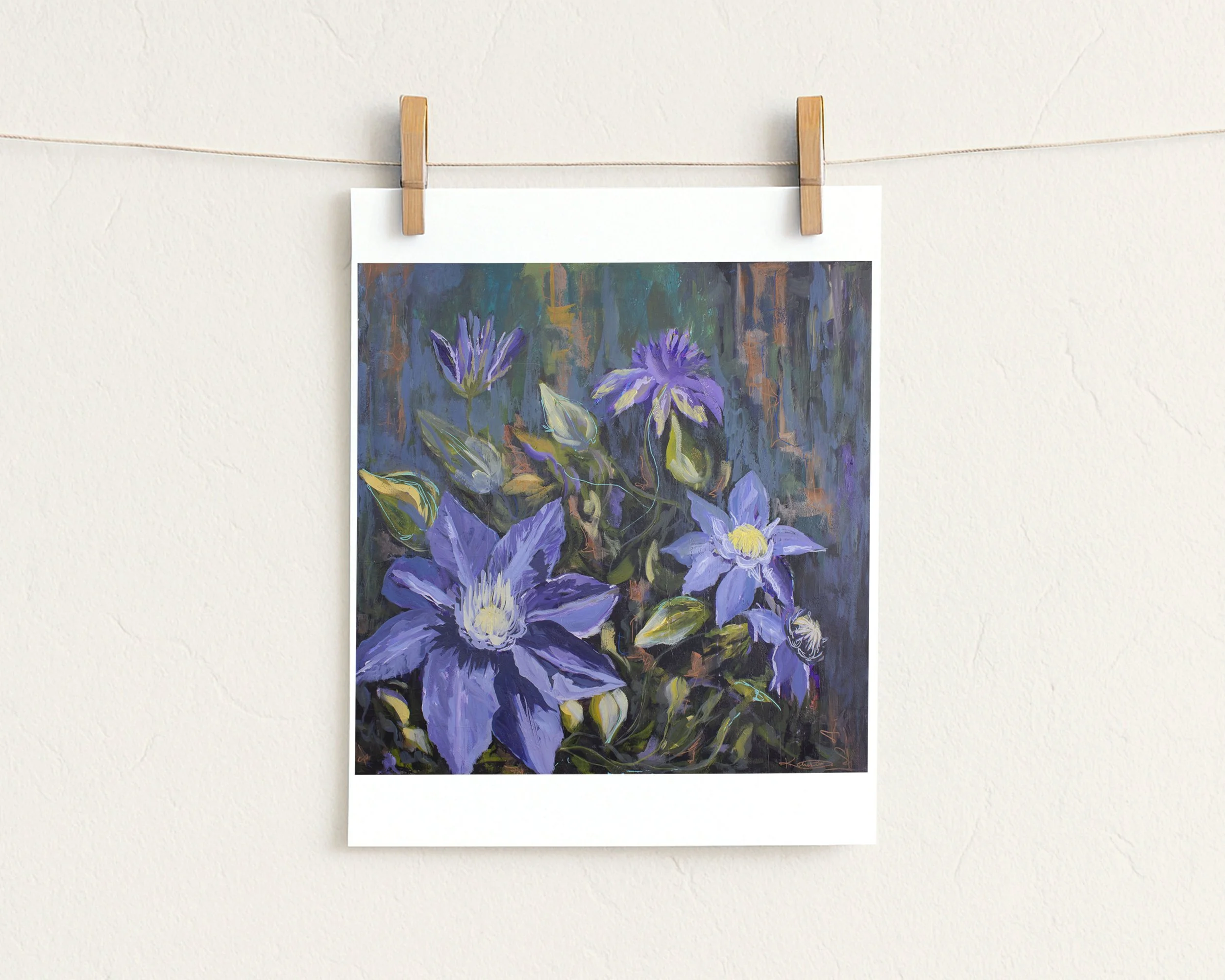 Clematis Garden: Prints