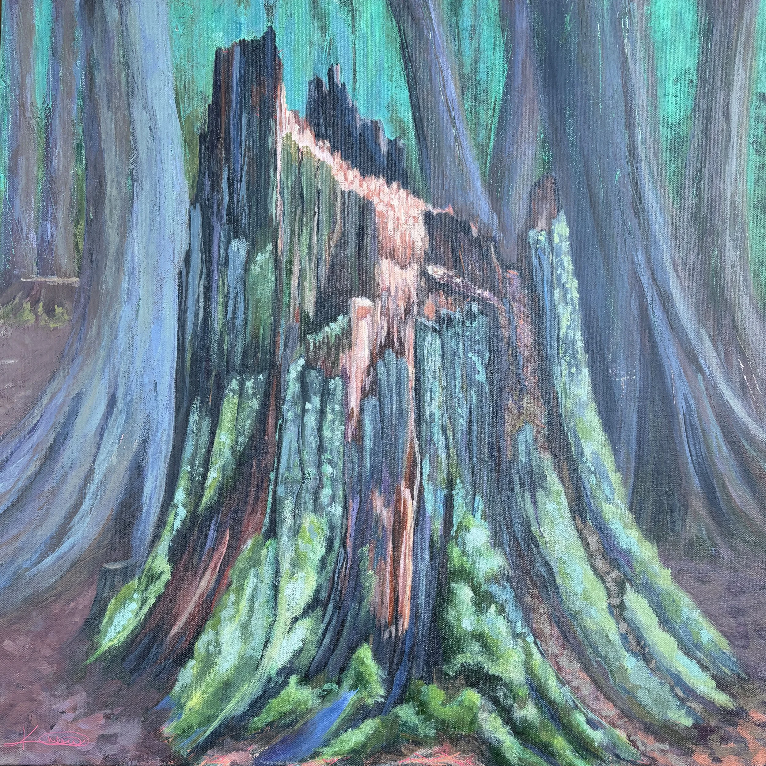 The stories you can tell - Acrylic on Canvas, 24" x 24"