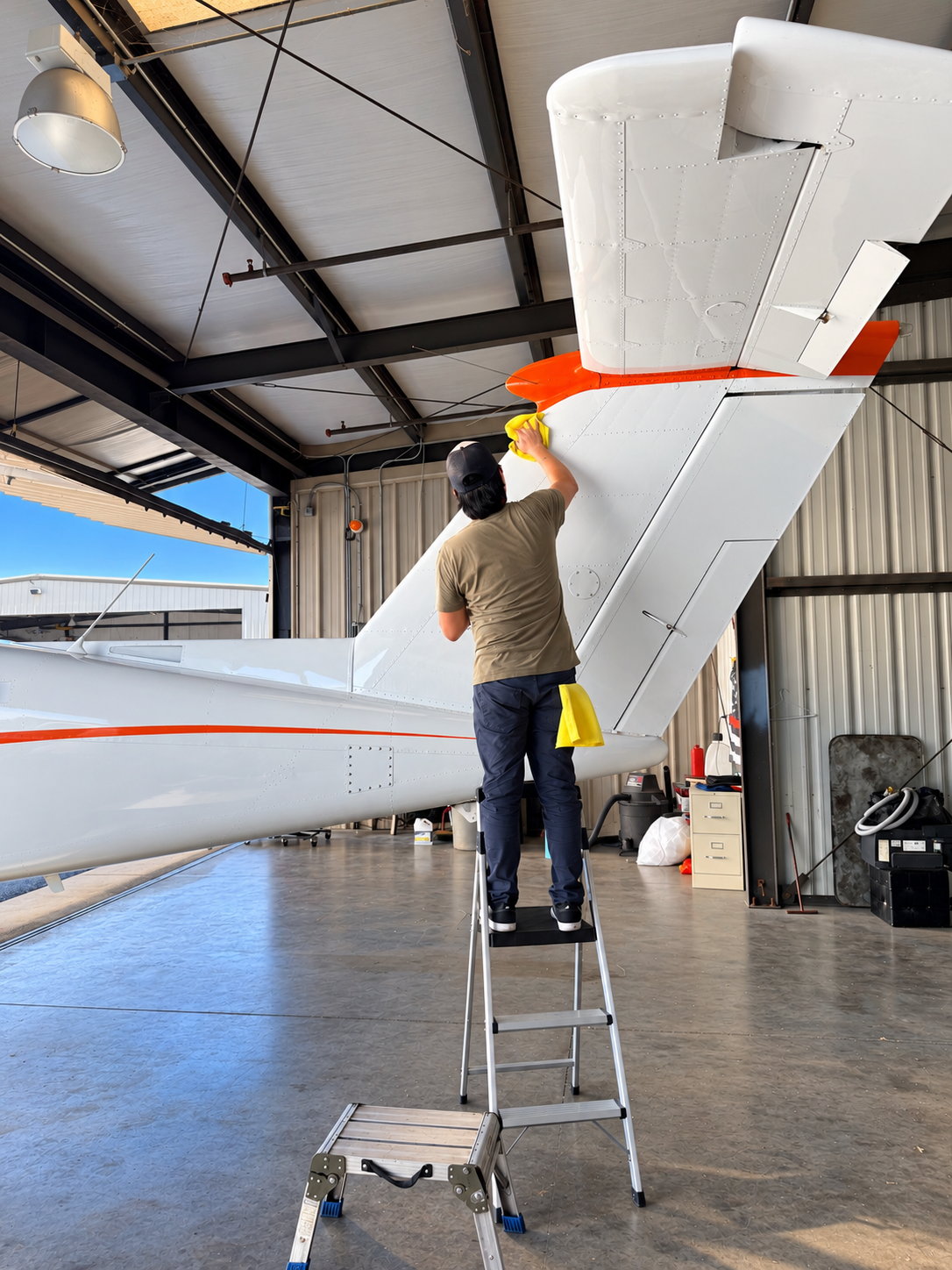 Multi Engine Aircrat exterior wash in Fallbrook, CA