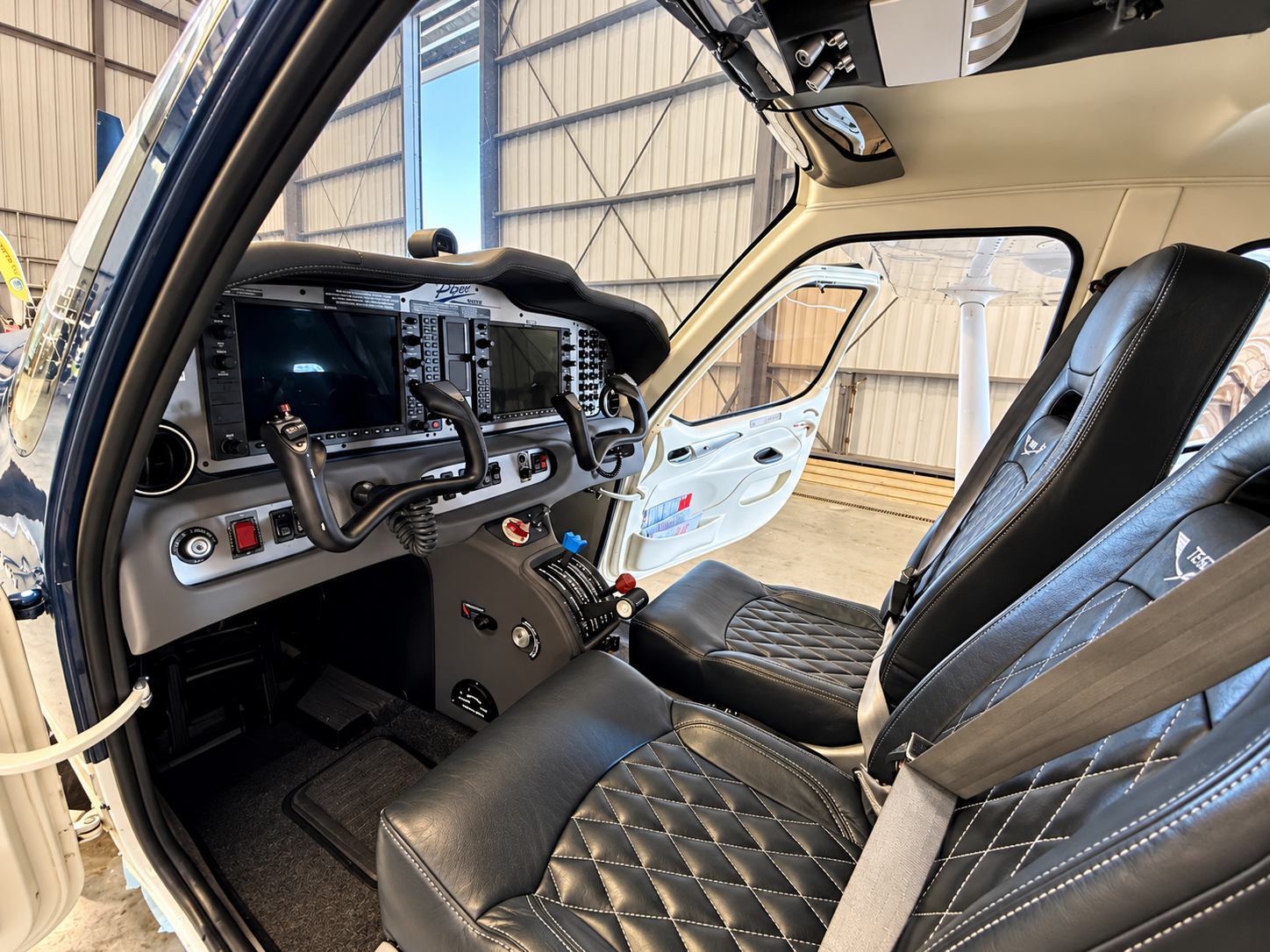 Tecnam Stationair cockpit, interior detail, mobile aircraft detailing across  San Diego CA