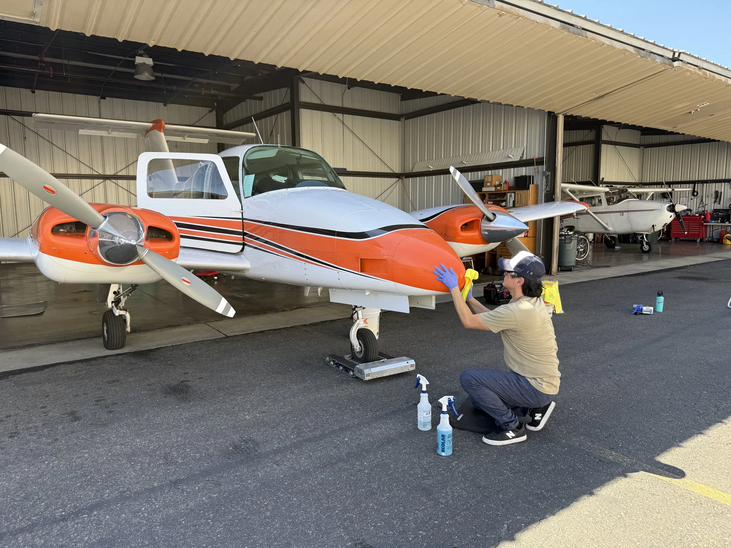 Beech 76 Dutches, exterior aircraft detailing across San Diego, CA