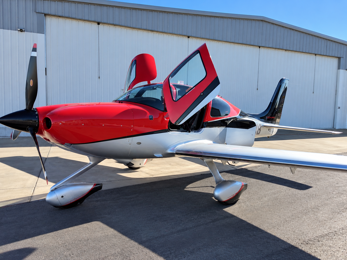 Red Cirrus SR22 Turbo Exterior Detail Montgomery San Diego, CA, MYF