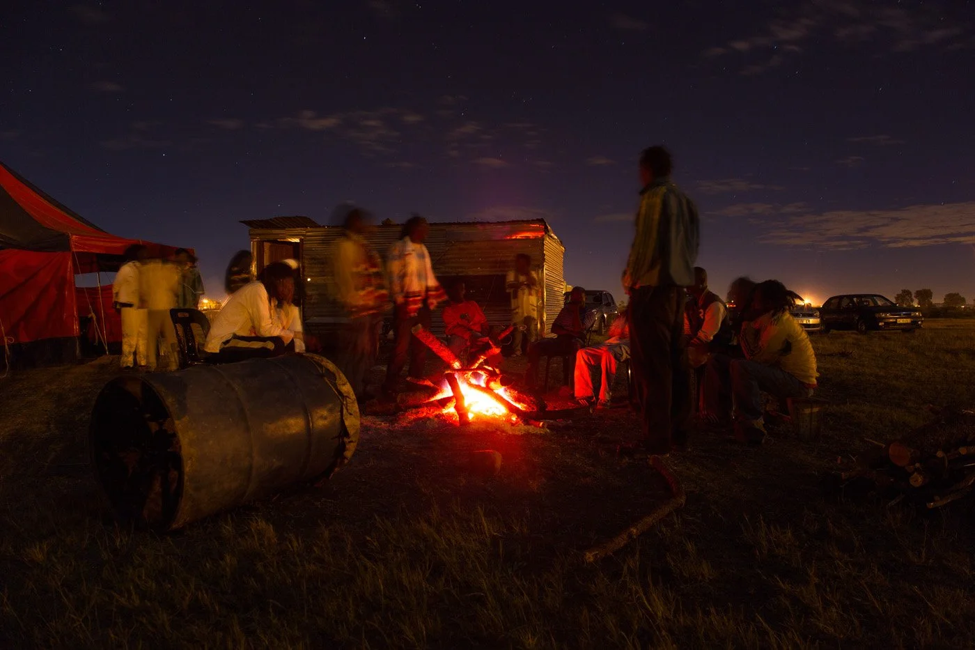 Time for introspection and contemplation around the remains of the Fire Key at the end of the day.
