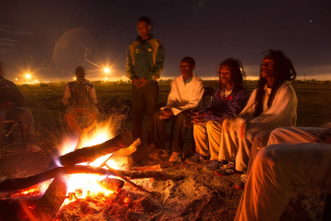 Time for introspection and contemplation around the remains of the Fire Key at the end of the day.