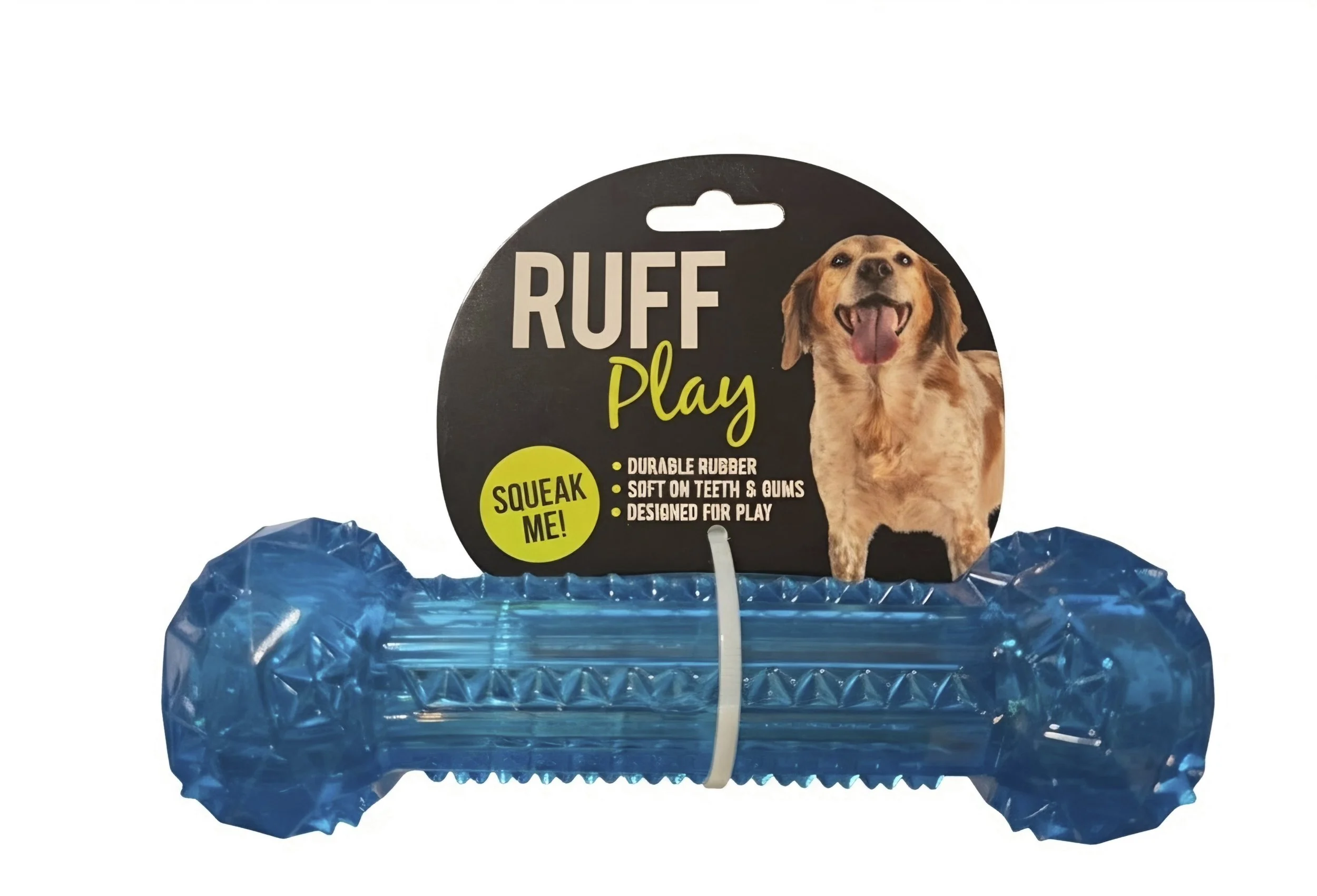Ruff Play Squeaky Dumbbell