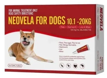 Neovela Flea and Tick Treatment for Dogs (10.1 - 20kg)