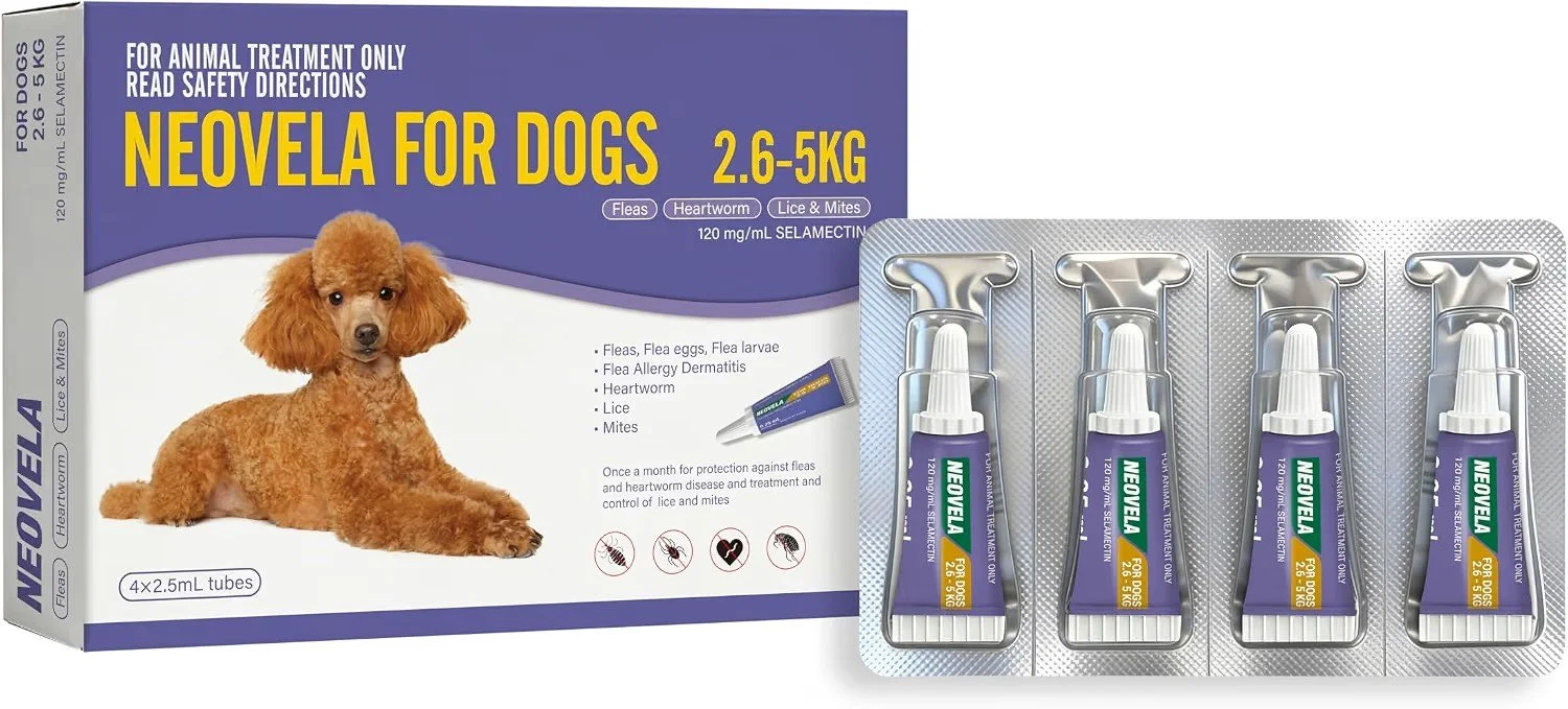 Neovela for Dogs - 2.6-5kg Broad Spectrum Parasite Protection