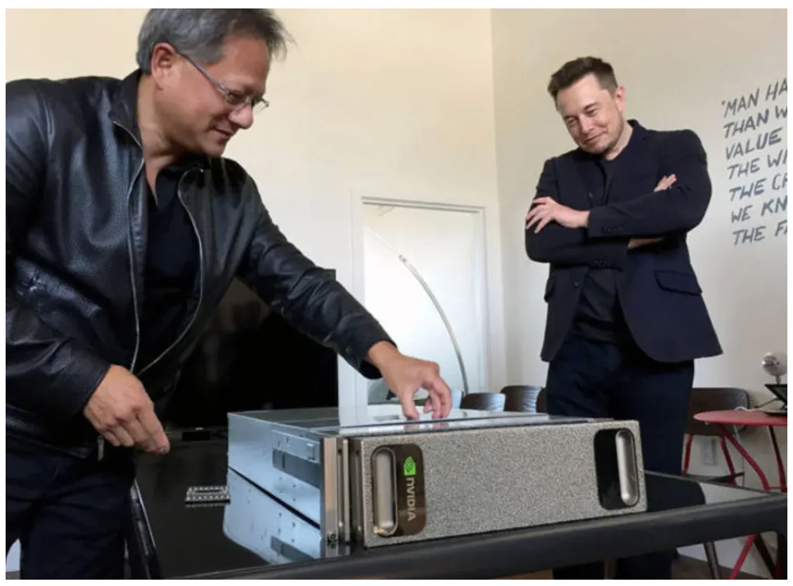 Jensen Huang and Elon Musk