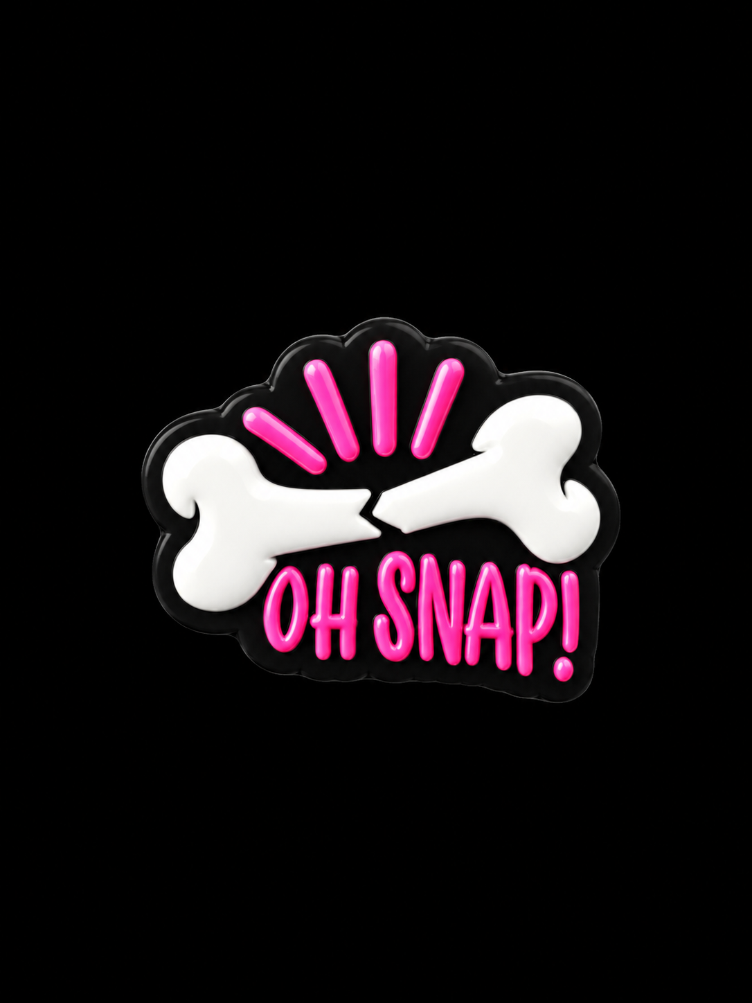 Glossy OH SNAP! Broken Bone Badge.png