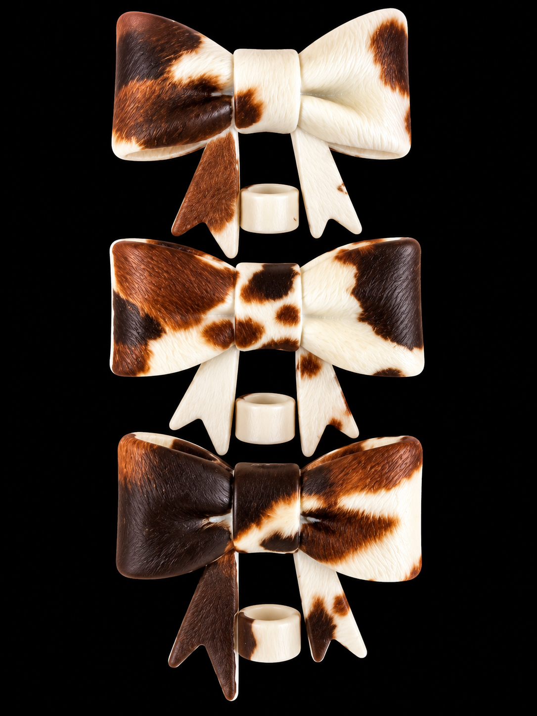 Cow Print Straw Topper