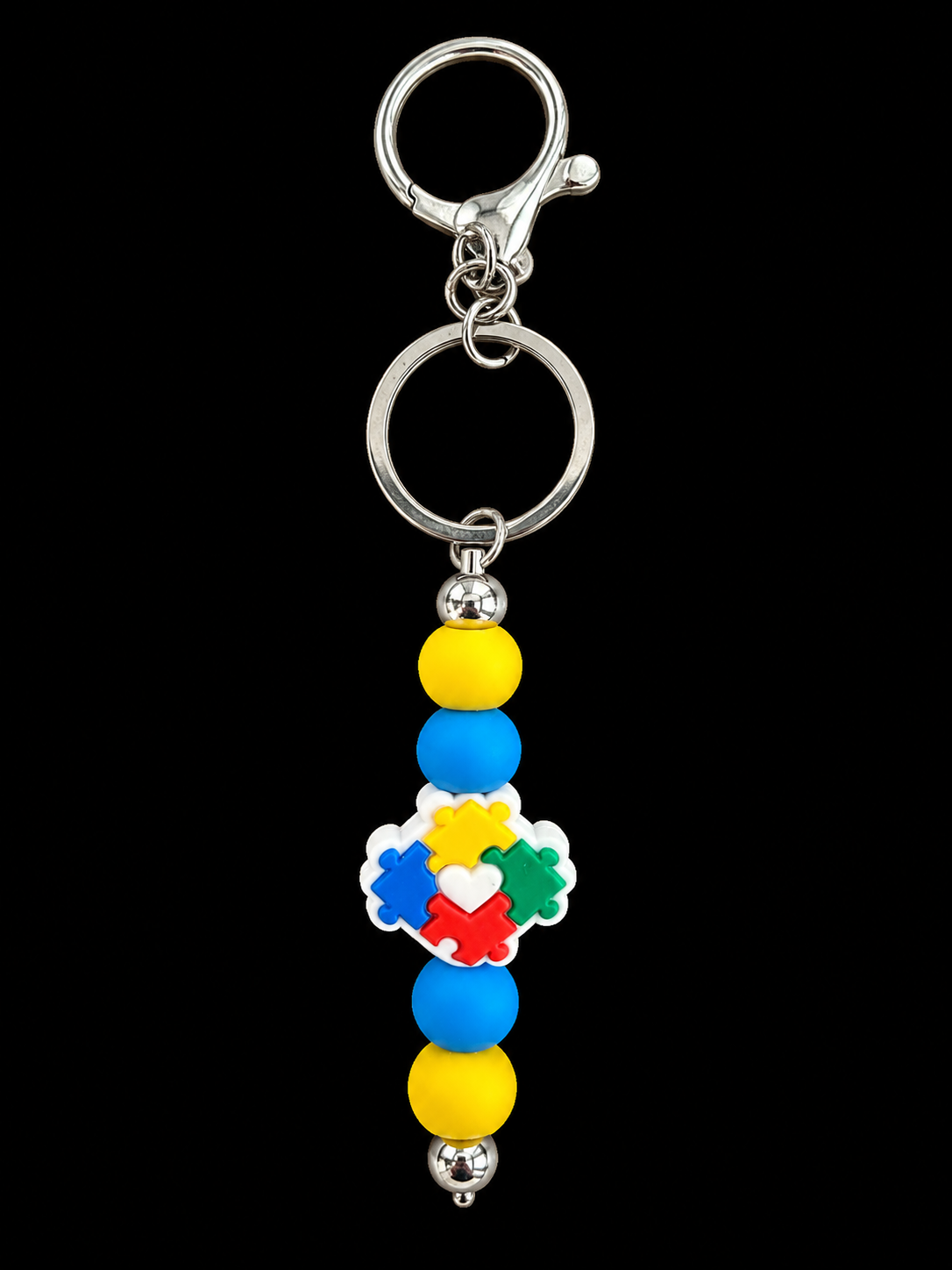 Autism Puzzle Peace Key Chain