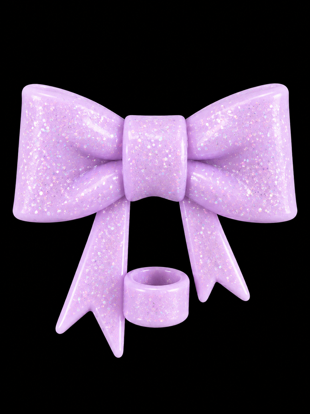 Purple Straw Toppers