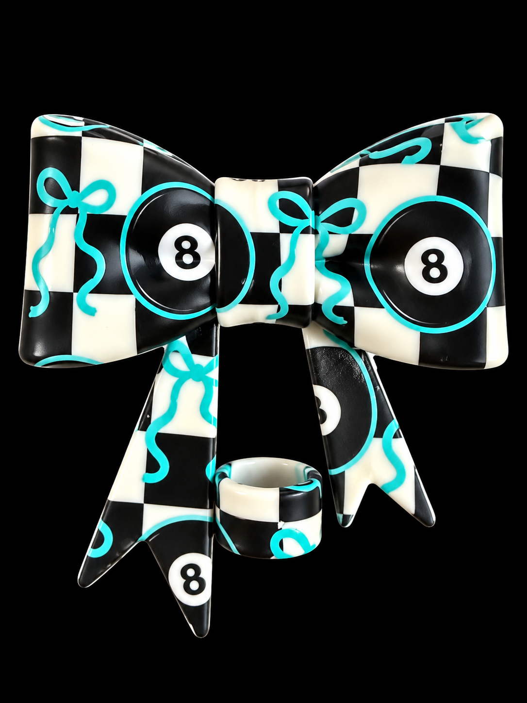 8 Ball Straw Topper