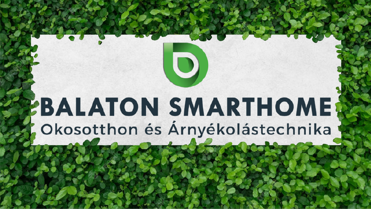 A Balaton Smarthome arculatához illeszkedő kreatív, amely a természetközeli megjelenést és az okosotthon márkaidentitását kapcsolja össze.