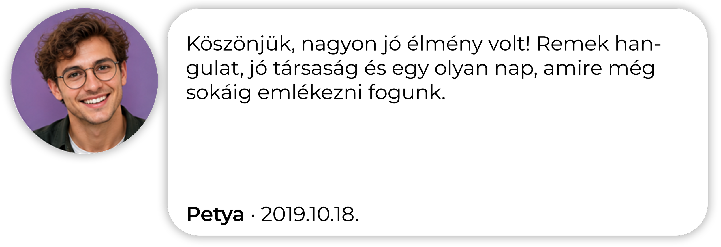 Egy menő haver kommentje.