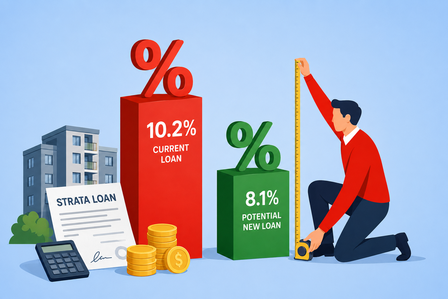 Refinance a Strata Loan: Who's Checking Your Rate After You Borrow?
