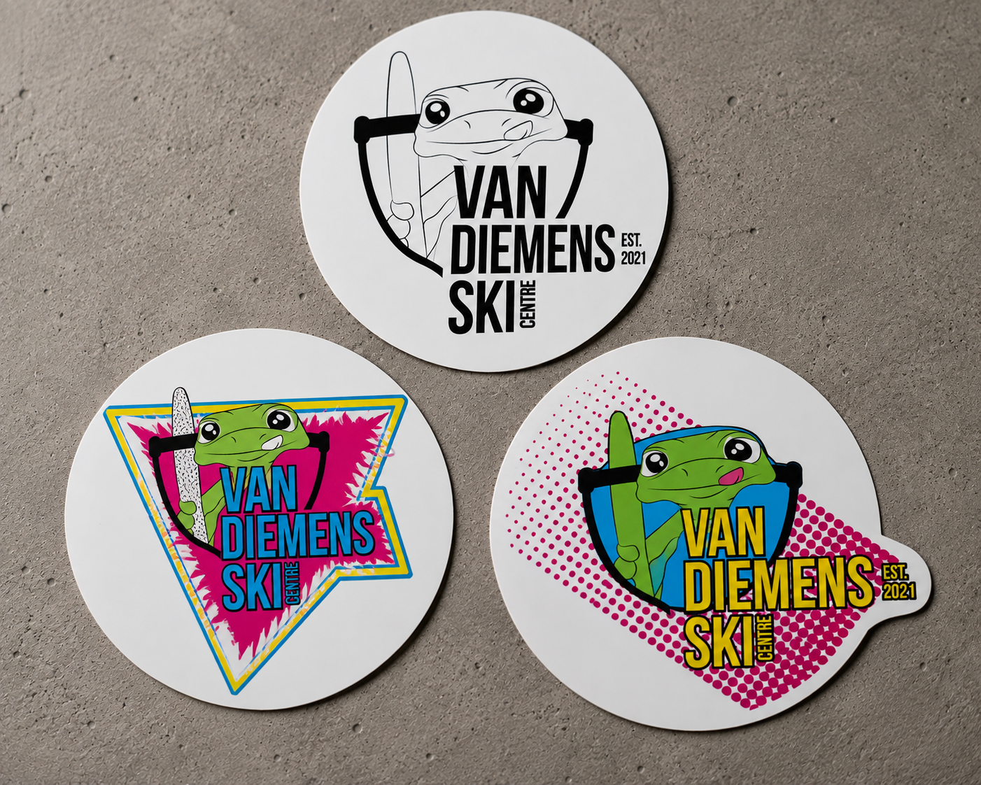 Van Diemens Ski sticker pack