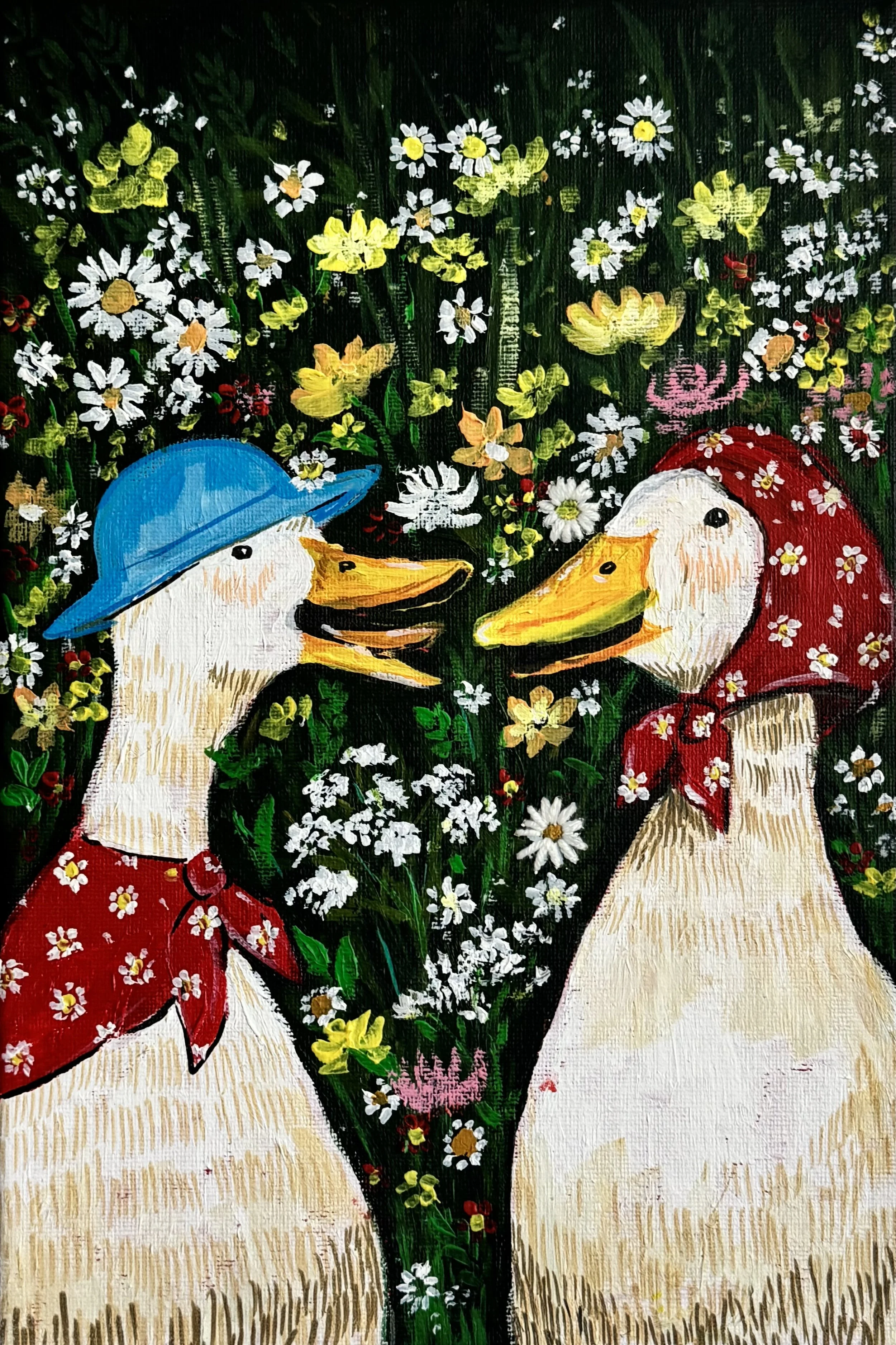 A Babble Of Geese Print