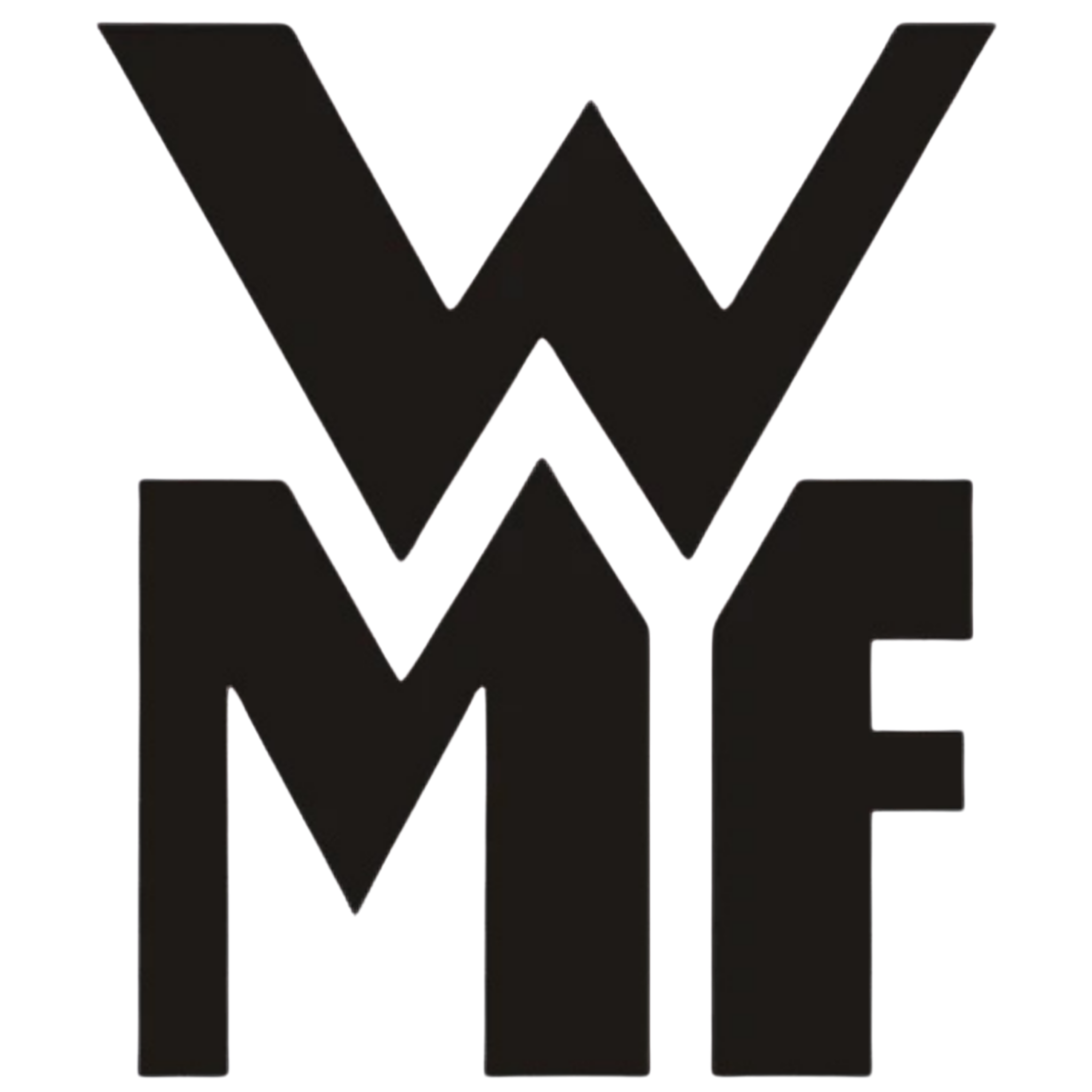 Schwarzes Logo in Form eines verfremdeten Buchstabens W mit einem stilisierten, modernen Design auf transparentem Hintergrund.