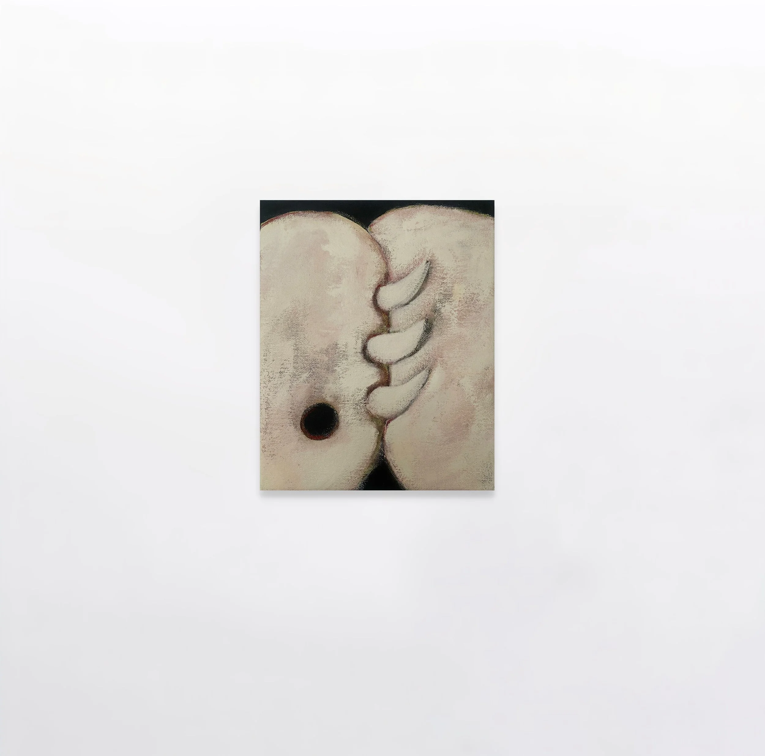 TOOTH & CLAW #7 (2025), Acrylic & Oil Stick on Canvas, 25 x 20 cm, £300