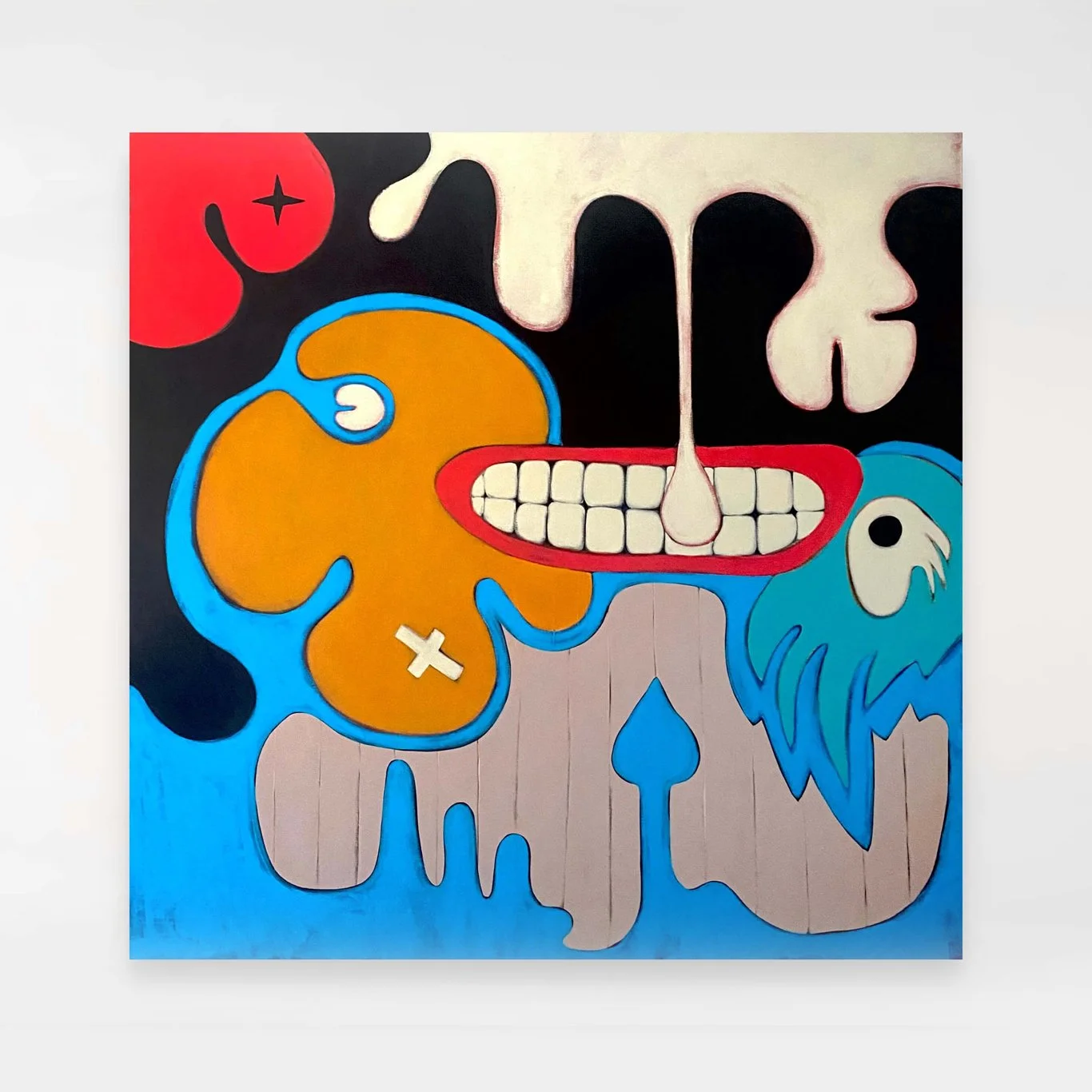 WAITING ROOM (2023), Acrylic on canvas, 170 x 170 cm, £2500