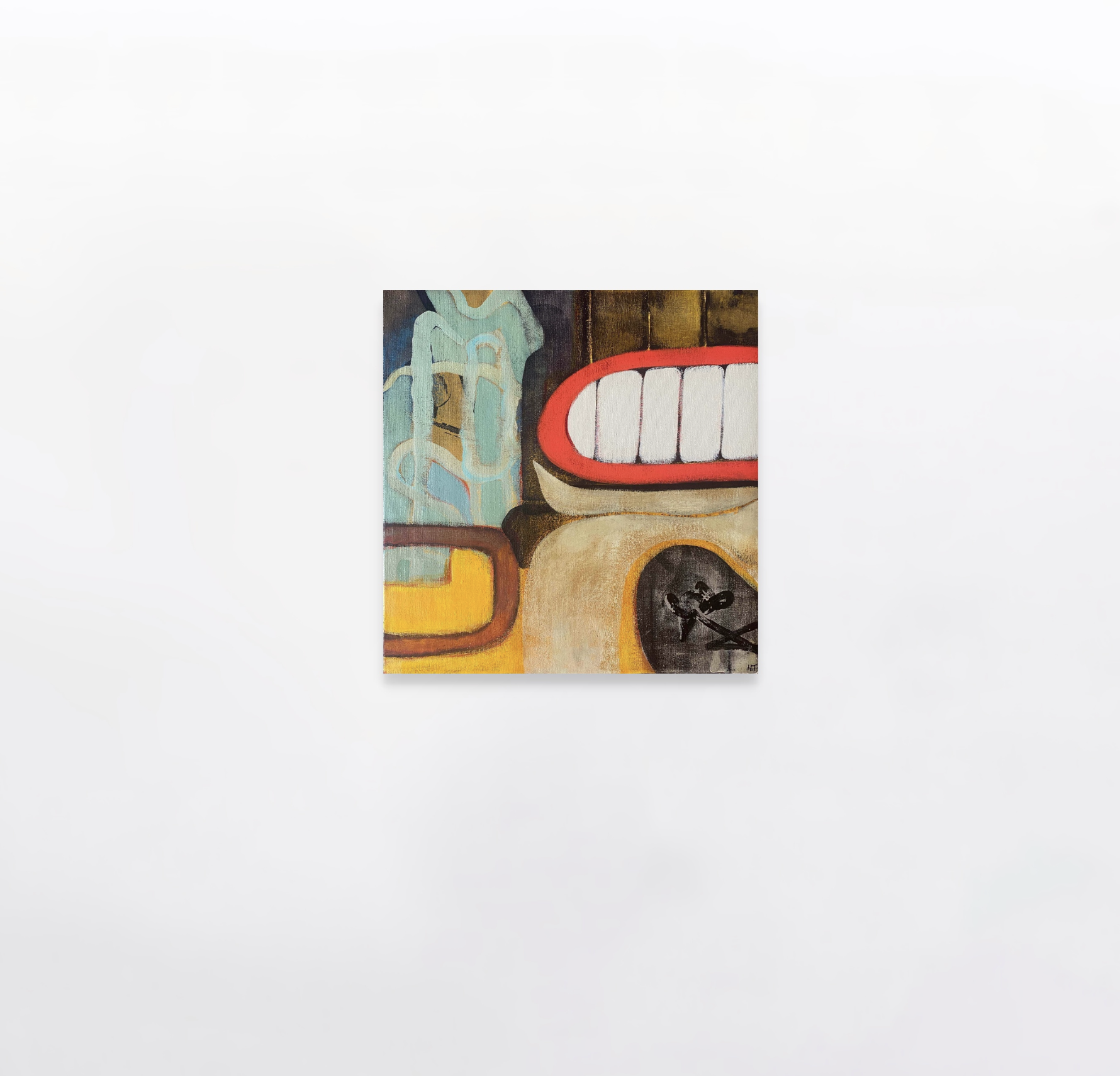 MOMENTARY LAPSE #1 (2024), Acrylic on canvas, 50 x 50 cm, £500