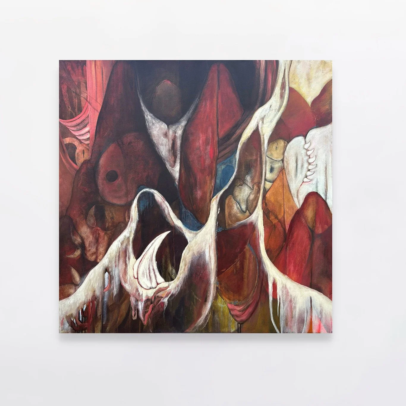 DOUBT (2026), Acrylic & Oil Stick on Canvas, 120 x 120 cm, £4000