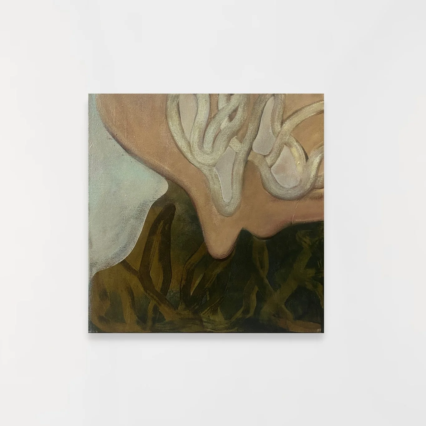 MOON. MAD (2025), Acrylic on canvas, 50 x 50 cm, £850
